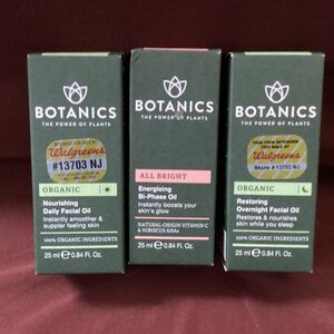 Botanics The Power of Plants Bundle of Facial Oil 25 ml each NEW
